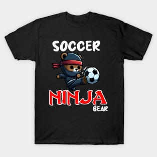 Soccer Ninja Bear T-Shirt